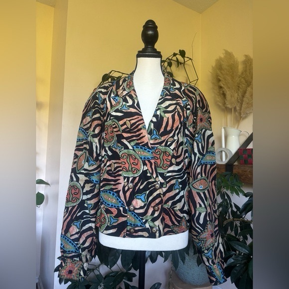 Vintage Jackets & Blazers - Vintage 80s90s Silk Bomber Jacket  Pacific Silk Studio